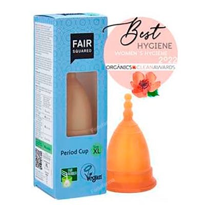 FAIR SQUARED Coupe menstruelle en latex 100% naturel - Taille XL 20 ml - Réutilisable, sans plastique ni silicone FAIR SQUARED Coupe menstruelle en latex 100% naturel - Taille XL 20 ml - Réutilisable, sans plastique ni silicone