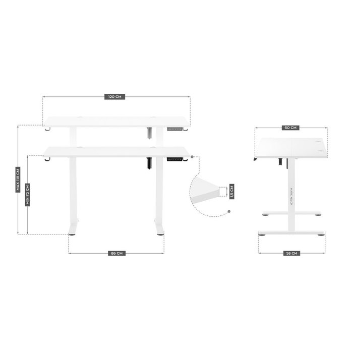 Mark Adler Bureau Gaming MA-Leader 7.0 White Blanc Mark Adler Bureau Gaming MA-Leader 7.0 White Blanc