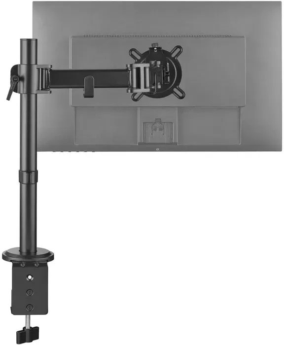 One For All Support moniteur à bras unique Smart Noir - Compatible écrans 13" à 32", 8 kg max, VESA 100 - Réglable en hauteur, inclinaison, rotation 360° - Gestion des câbles