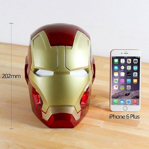 Ekids Enceinte Bluetooth Marvel Iron Man avec effets lumineux, mains libres, pour enfants dès 3 ans