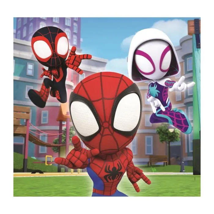 Clementoni - Puzzle Marvel Spidey and his Amazing Friends - 24 maxi pièces - 62 x 42 cm - Pour enfants - À partir de matières recyclées Clementoni - Puzzle Marvel Spidey and his Amazing Friends - 24 maxi pièces - 62 x 42 cm - Pour enfants - À partir de matières recyclées