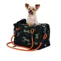 M Pets REMIX Sac de Transport 2 en 1 pour Animaux, Camouflage & Orange, 41 x 28 x 28 cm, Pliable Léger avec Ceinture Baudrier et Grilles d'Aération