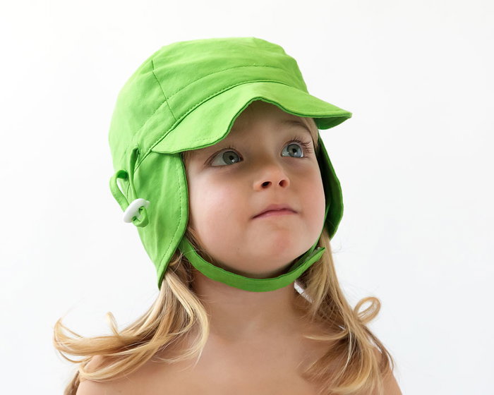 KioKids Bonnet de bébé Protection UPF 50+ Vert
