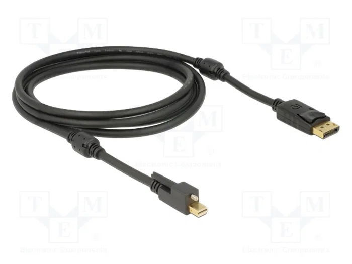 DELOCK Câble DisplayPort vers mini DisplayPort 1.2 - 2m DELOCK Câble DisplayPort vers mini DisplayPort 1.2 - 2m