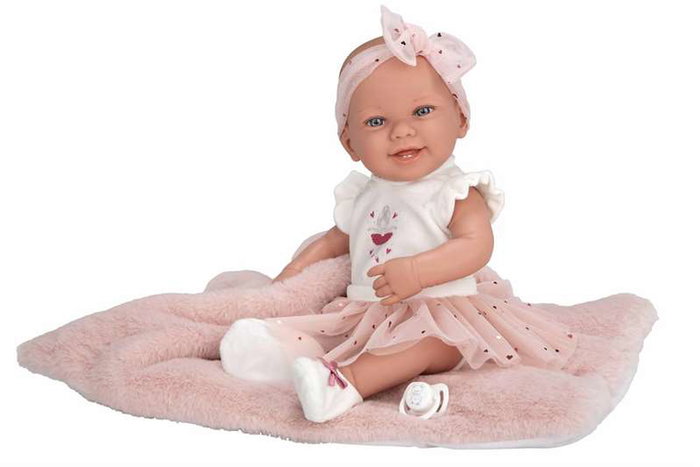 Arias Poupée Bébé Zoe Danseuse Rose avec Coussin 42 cm Arias Poupée Bébé Zoe Danseuse Rose avec Coussin 42 cm