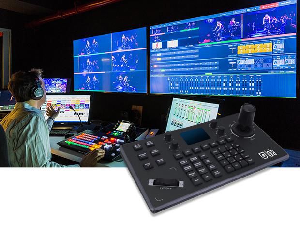 Laia Panneau de contrôle PTZ pour caméras avec joystick et touches d'accès direct au menu, contrôle jusqu'à 7 caméras, support de plusieurs protocoles