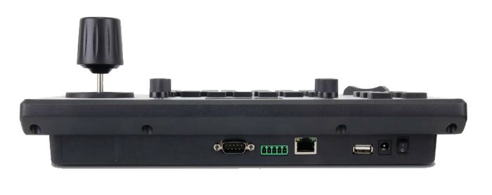 Laia Panneau de contrôle PTZ pour caméras avec joystick et touches d'accès direct au menu, contrôle jusqu'à 7 caméras, support de plusieurs protocoles