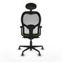 Piqueras y Crespo Chaise de Bureau avec Appui-tête 2D036G1 Pistache