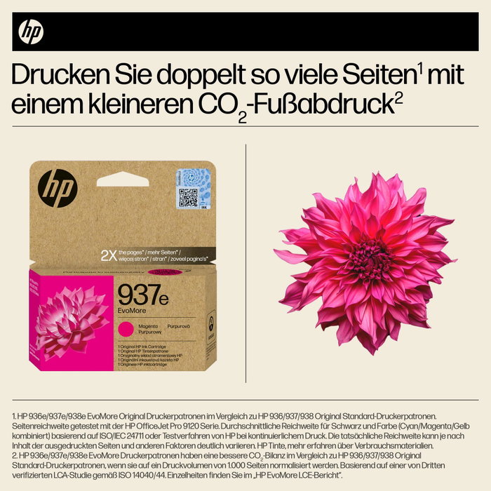 HP 937e EvoMore Magenta Haute Capacité HP 937e EvoMore Magenta Haute Capacité