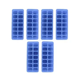 FACKELMANN Lot de 6 Bacs à Glaçons Bar Concept - Capacité 70 Glaçons (14 par Bac) - Empilables - Sans BPA - 23,6 x 9,2 cm