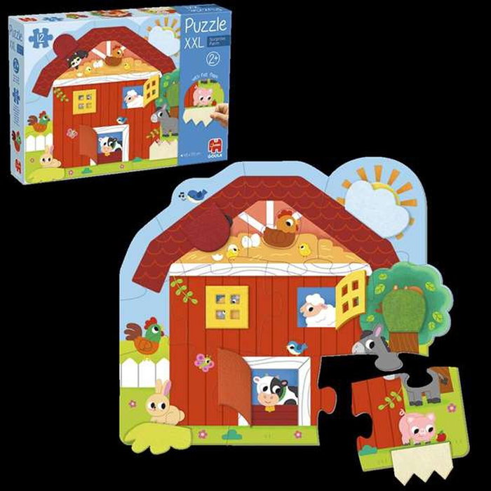 Diset Puzzle Goula XXL Ferme Surprise - 12 pièces