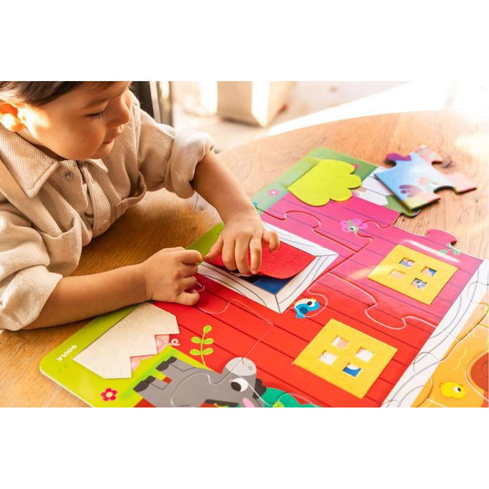 Diset Puzzle Goula XXL Ferme Surprise - 12 pièces