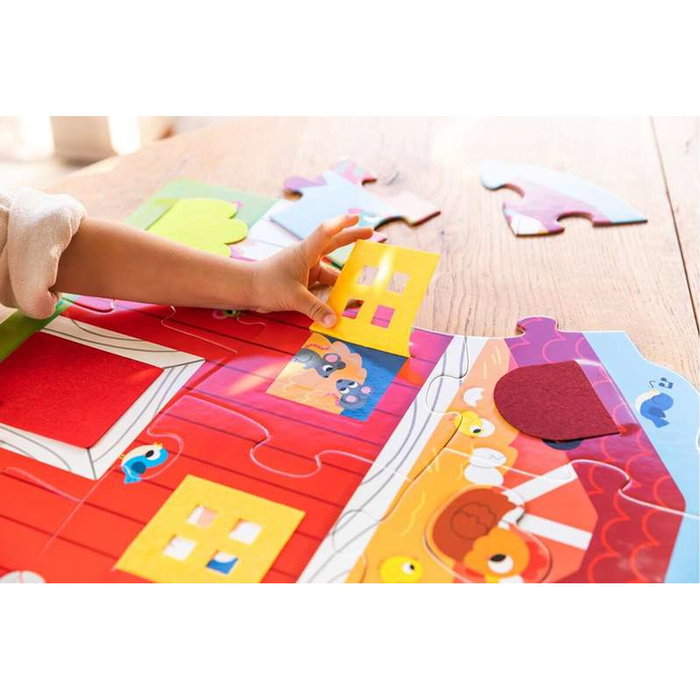 Diset Puzzle Goula XXL Ferme Surprise - 12 pièces