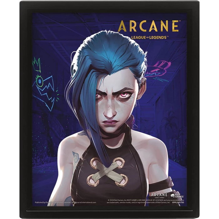 Pyramid International Poster Effet 3D Arcane Jinx-VI League of Legends Pyramid International Poster Effet 3D Arcane Jinx-VI League of Legends