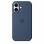 Apple iPhone 16 - Coque en silicone avec MagSafe - Denim