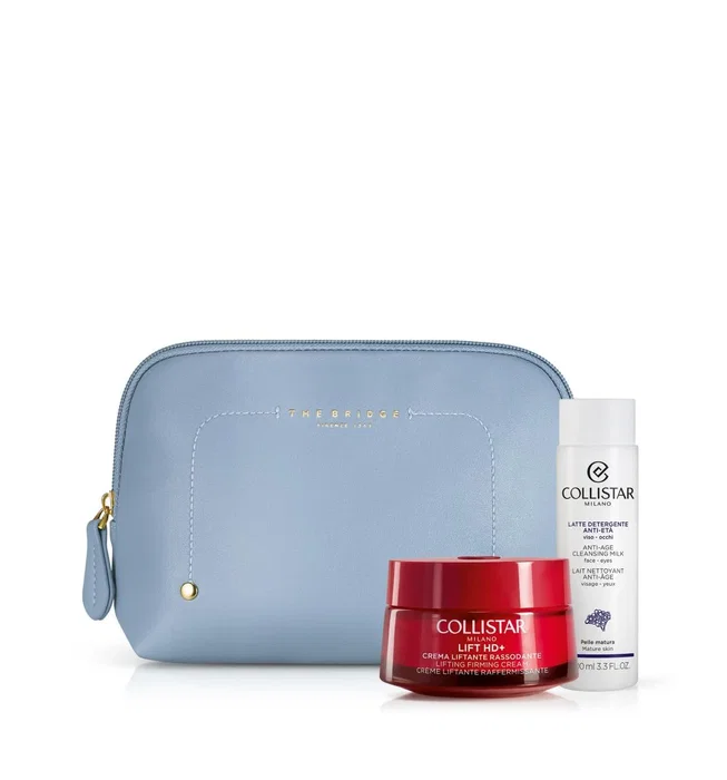 Collistar Set Lift HD+ Lifting & Firming avec Crème et Lait Nettoyant, Pochette Bleue Collistar Set Lift HD+ Lifting & Firming avec Crème et Lait Nettoyant, Pochette Bleue