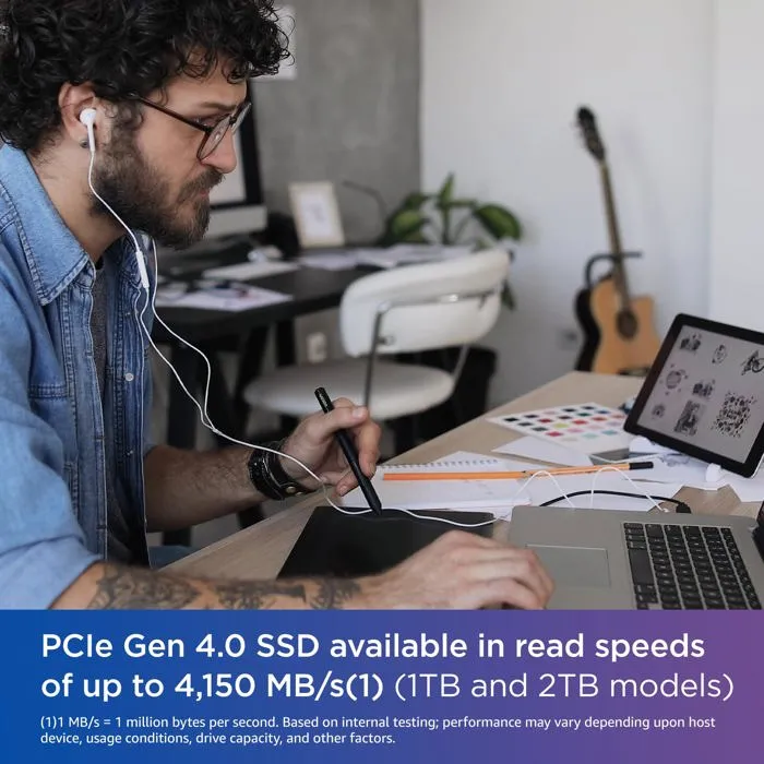 Western Digital SN580 SSD NVMe Interne 2To M.2 PCIe Gen4
