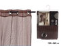 Giftdecor Rideau 140x260 cm 6 œillets à œillets Marron Polyester (Set de 6)