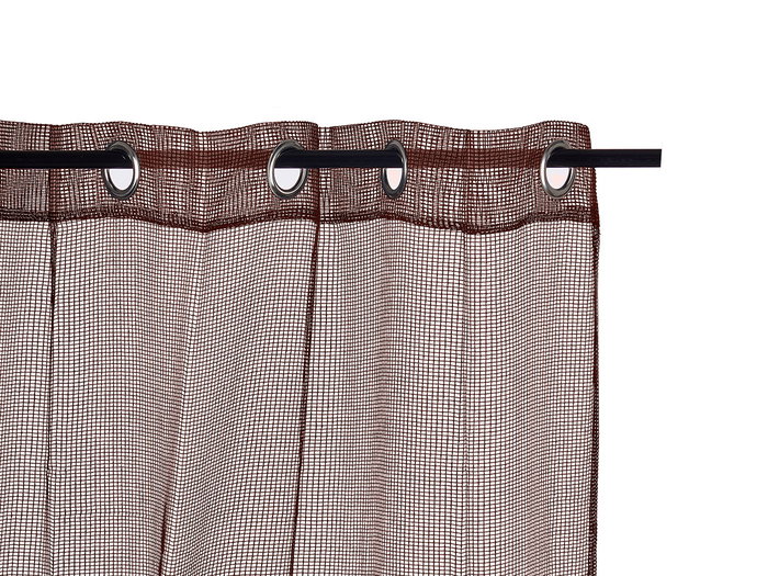 Giftdecor Rideau 140x260 cm 6 œillets à œillets Marron Polyester (Set de 6)