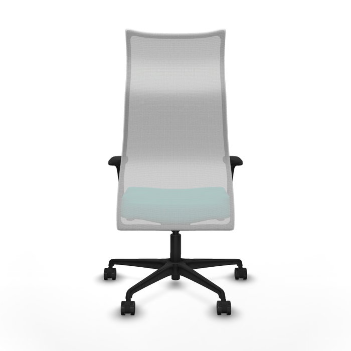 Piqueras y Crespo Chaise de Bureau Albacete Turquoise et Blanc