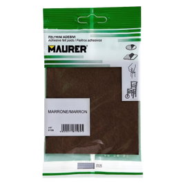 MAURER Feutre adhésif 100 x 100 mm marron