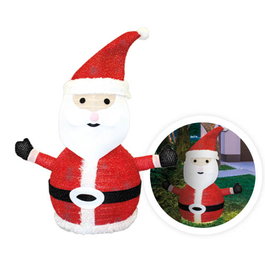Bambasy Père Noël pliable LED 700 mm, 8 fonctions, Lumière froide