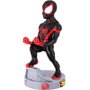 EXQUISITE GAMING Support de charge décoratif Cable Guy figurine Miles Morales Spiderman Marvel 21 cm pour téléphone et manettes PS5/Xbox