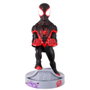 EXQUISITE GAMING Support de charge décoratif Cable Guy figurine Miles Morales Spiderman Marvel 21 cm pour téléphone et manettes PS5/Xbox