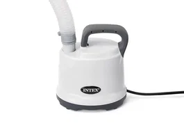 Intex Pompe vide piscine 28606 - 99W - Débit 3595 L/h avec adaptateur et tuyau 5 m - Pour piscine