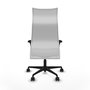 Piqueras Y Crespo Sillón Albacete - Gris clair et Blanc - Mécanisme Sincro, Brazos 1D, Malla et Similpiel