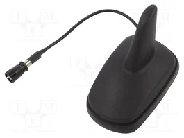 4CARMEDIA Antenne Shark AM/FM Noir pour Automobile
