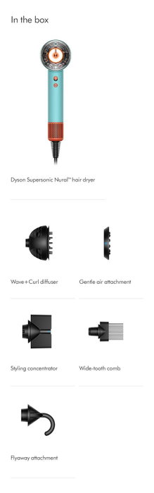 Dyson Supersonic Nural HD16 Bleu, orange