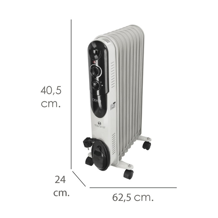 ORYX Radiateur à huile 2000W 9 éléments