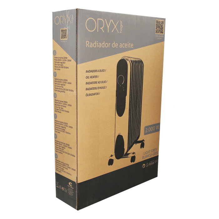ORYX Radiateur à huile 2000W 9 éléments