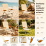 JugaToys Chaise de plage multiposition en aluminium arena
