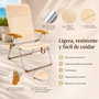 JugaToys Chaise de plage multiposition en aluminium arena