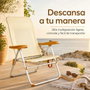 JugaToys Chaise de plage multiposition en aluminium arena