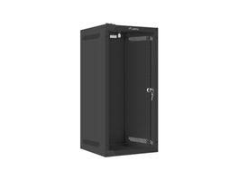 Lanberg Armoire Murale Rack 12U 10 Pouces Acier Noir avec Porte Vitrée
