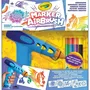 Crayola Marker Airbrush Sprayer - Aérographe pour Feutres, Transforme les Marqueurs en Spray, Création Artistique avec Pochoirs, Enfants dès 6 Ans