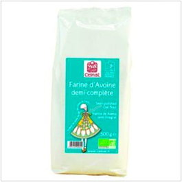 CELNAT Farine d'avoine semi-complète BIO 500g