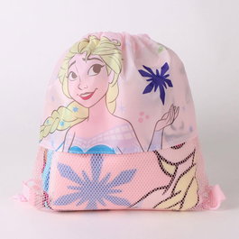 Disney Set Serviette de Bain + Sac + Bonnet Frozen – Serviette 70x140 cm en Polyester