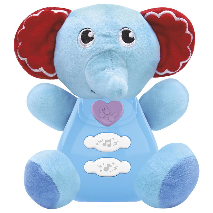 Winfun Peluche Éléphant Interactif avec Lumières et Sons - Jouet d'Éveil Multilingue pour Bébé à partir de 3 Mois - Modèles Variés