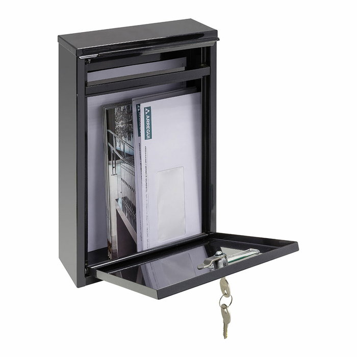 Boîte aux lettres Arregui Noir Acier 22 X 8 X 32 cm