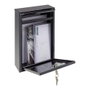 Arregui Boîte aux lettres individuelle extérieure Zaguan, acier noir, petite taille S (A5), 22x8x32 cm