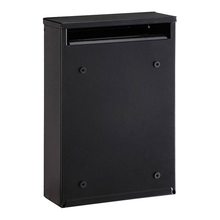 Arregui Boîte aux lettres individuelle extérieure Zaguan, acier noir, petite taille S (A5), 22x8x32 cm