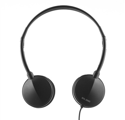 Elbe AU-789-CC Casque Audio Circum-Aural Ultraléger Noir avec Câble 1,2 m, Son Naturel et Clair