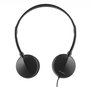 Elbe AU-789-CC Casque Audio Circum-Aural Ultraléger Noir avec Câble 1,2 m, Son Naturel et Clair