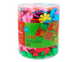 Innspiro Kit de 830 formes de fleurs précoupées en mousse EVA (20-45mm)