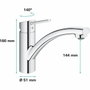 Grohe Swift Mitigeur évier de cuisine monocommande chromé