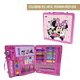 Cerdá Set de papeterie à colorier Maletín Minnie rose pour enfants 30 x 27 x 4 cm (dès 2 ans)
